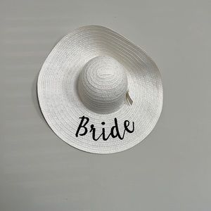 Bride floppy beach hat